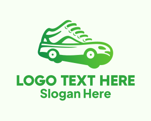 Athlete-shoes - Wheeled Sneakers Shoes logo design