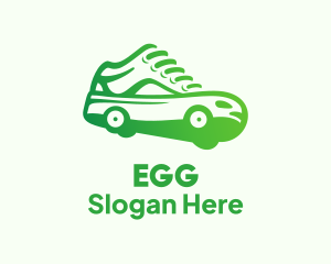 Shoe Cleaning - Wheeled Sneakers Shoes logo design