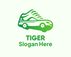 Athlete-shoes - Wheeled Sneakers Shoes logo design