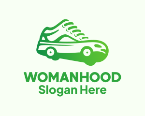 Women Apparel - Wheeled Sneakers Shoes logo design