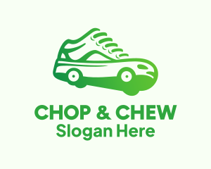 Shoe Repair - Wheeled Sneakers Shoes logo design