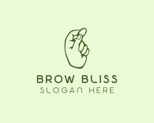 Green Coin Hand logo design