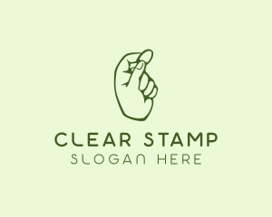 Green Coin Hand logo design