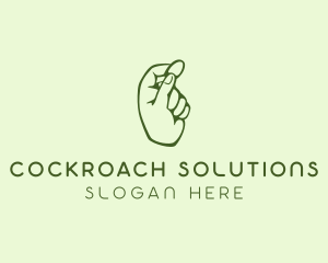 Green Coin Hand logo design