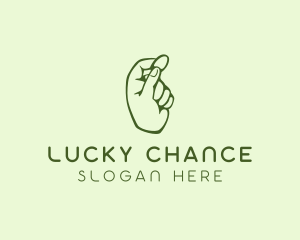 Lottery - Green Coin Hand logo design