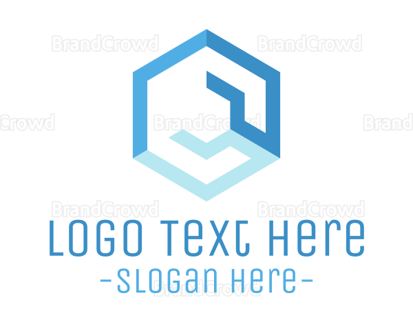 Blue Hexagonal Wrench Logo