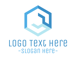 Eternity - Blue Hexagonal Wrench logo design