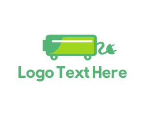 Plug In - Green Electric Car Charger logo design