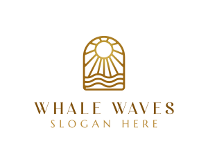 Wave Sun Resort logo design