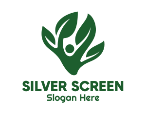 Green Tree Leaves Logo