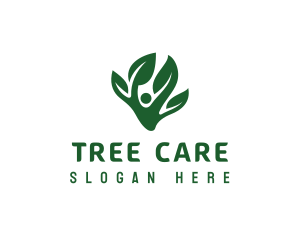 Green Tree Leaf logo design