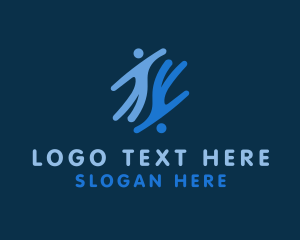 Volunteer - Team Human Community logo design