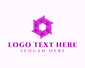 Flower Petal Fashion Logo