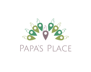 Abstract Peacock Place logo design