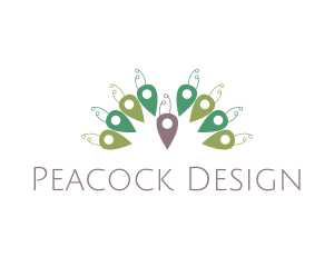 Peacock - Abstract Peacock Place logo design