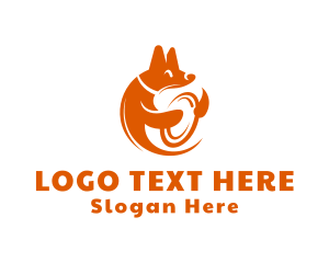 Veterinarian - Puppy Dog Frisbee logo design