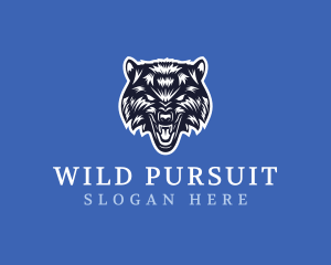 Wild Angry Wolf logo design
