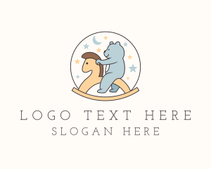 Teddy Bear Kiddie Horse  Logo