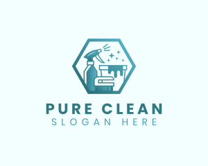 Cleaning Sanitation Product logo design