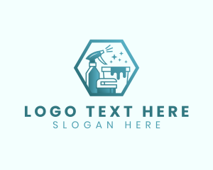 Hexagon - Cleaning Sanitation Product logo design