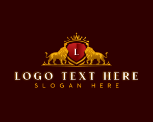 High End - Royal Lion Crown logo design