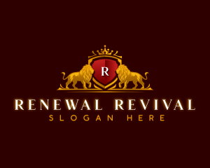 Royal Lion Crown logo design