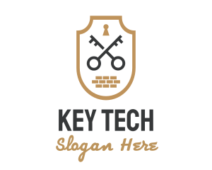 Key - Secret Society Lock Key logo design