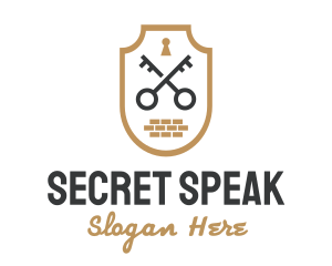 Secret Society Lock Key logo design