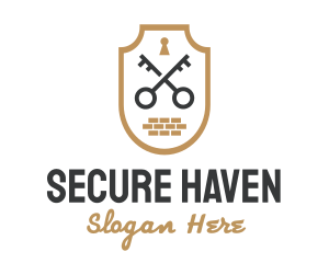 Privacy - Secret Society Lock Key logo design