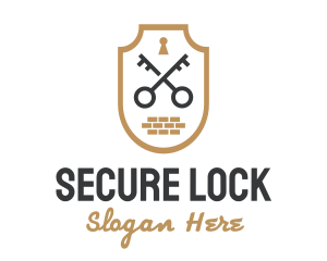 Lock - Secret Society Lock Key logo design