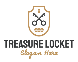 Secret Society Lock Key logo design