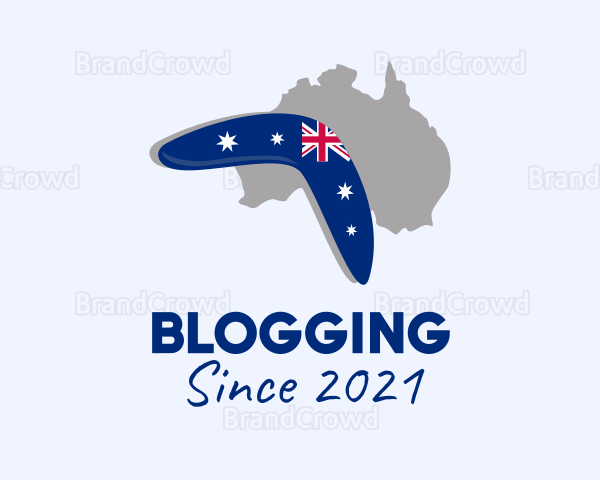 Australian Boomerang Flag Logo