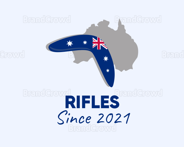 Australian Boomerang Flag Logo