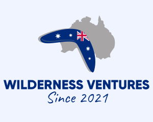 Outback - Australian Boomerang Flag logo design