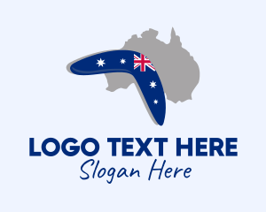 Australian Boomerang Flag Logo