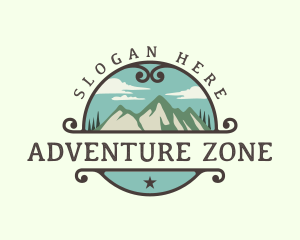 Mountain Peak Adventure logo design