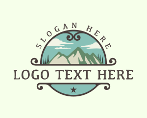 Hill - Mountain Peak Adventure logo design