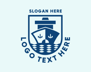 Nautical Sailing Ship  Logo