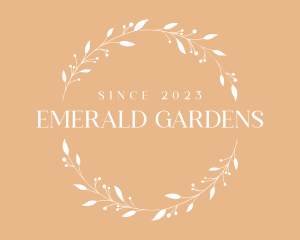 Plant Round Wreath logo design