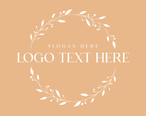 Plant Round Wreath Logo