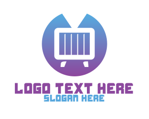 Youtube - Futuristic Media Badge logo design