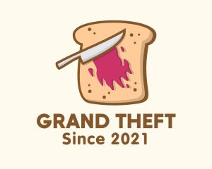 Eatery - Knife Jam Toast Bread logo design