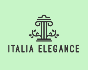 Garden Pillar Vine logo design