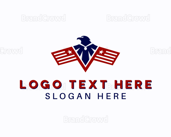 Eagle Military Flag Logo