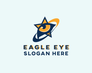 Animal Eye Star Orbit logo design