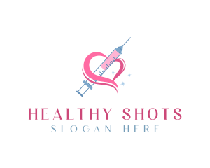 Vaccination - Syringe Health Care logo design