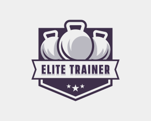 Gym Kettlebell Bodybuilder logo design