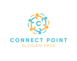 Meeting - People Charity Community logo design