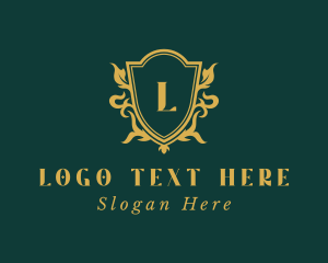 Luxury - Gold Deluxe Shield logo design