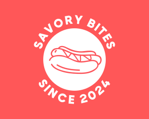 Sausage - Hot Dog Circle logo design